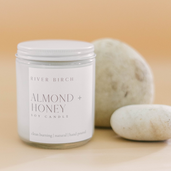 Almond + Honey - Amber Jar – River Birch Candles