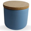 8oz Ceramic Sky Blue Jar - Soy Candle  - Sample