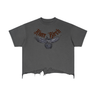 River Birch Crow Tshirt  - In Flight - Distressed T Shirt