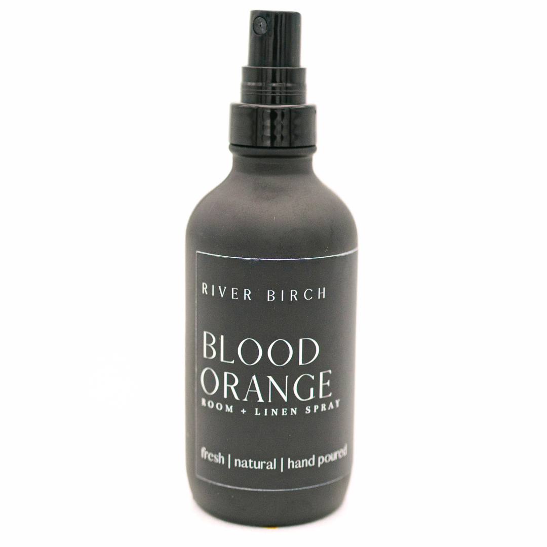 Blood Orange - 4 oz Black Glass Room + Linen Spray