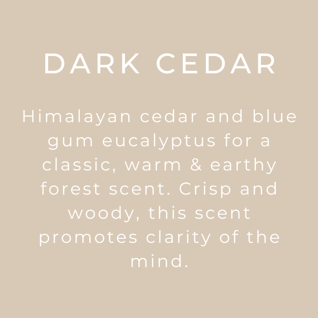 Dark Cedar- 4 oz Black Glass Room + Linen Spray