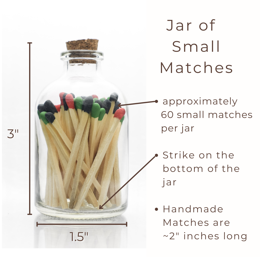 Kwanzaa/Juneteenth Blend Small Safety Matches - Apothecary Jar