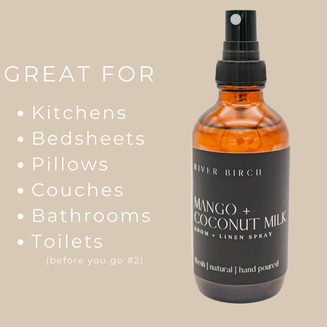 Mango + Coconut Milk - 4 oz Amber Glass Room + Linen Spray