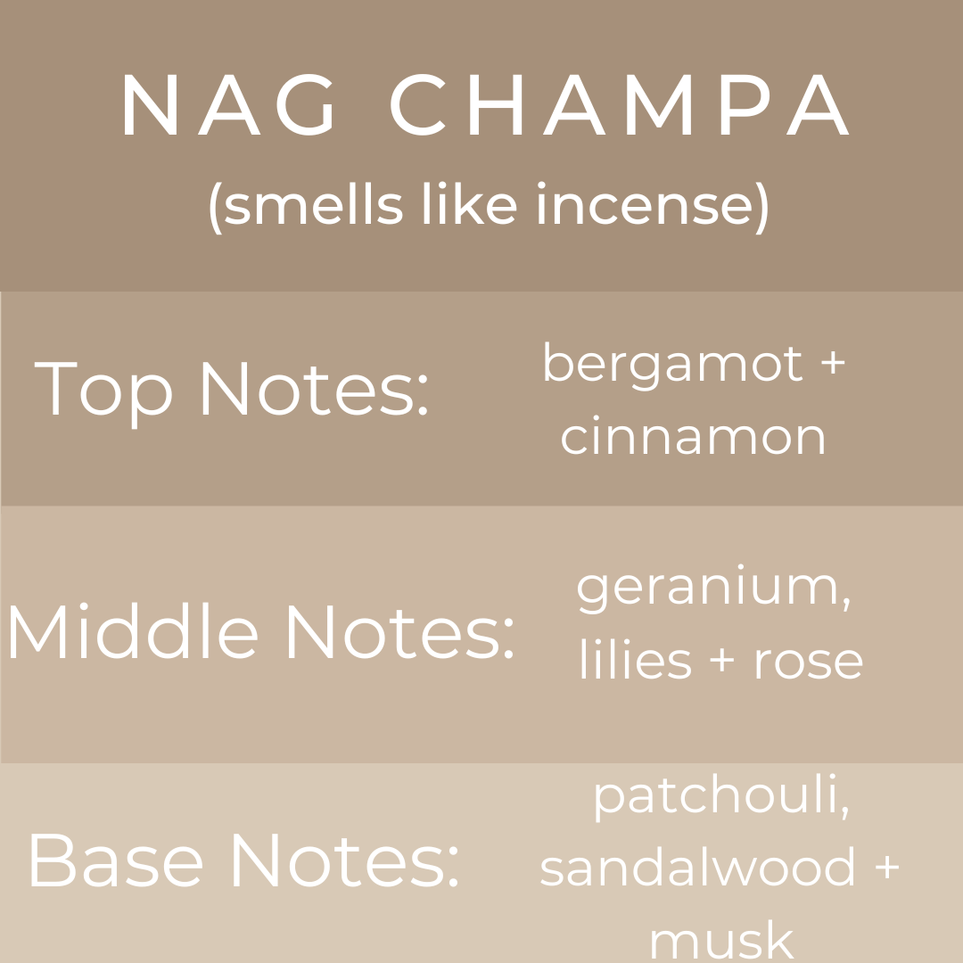 Nag Champa -  4 oz Black Glass Room + Linen Spray