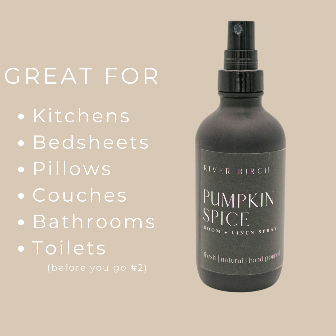 Pumpkin Spice - 4 oz Black Glass Room + Linen Spray