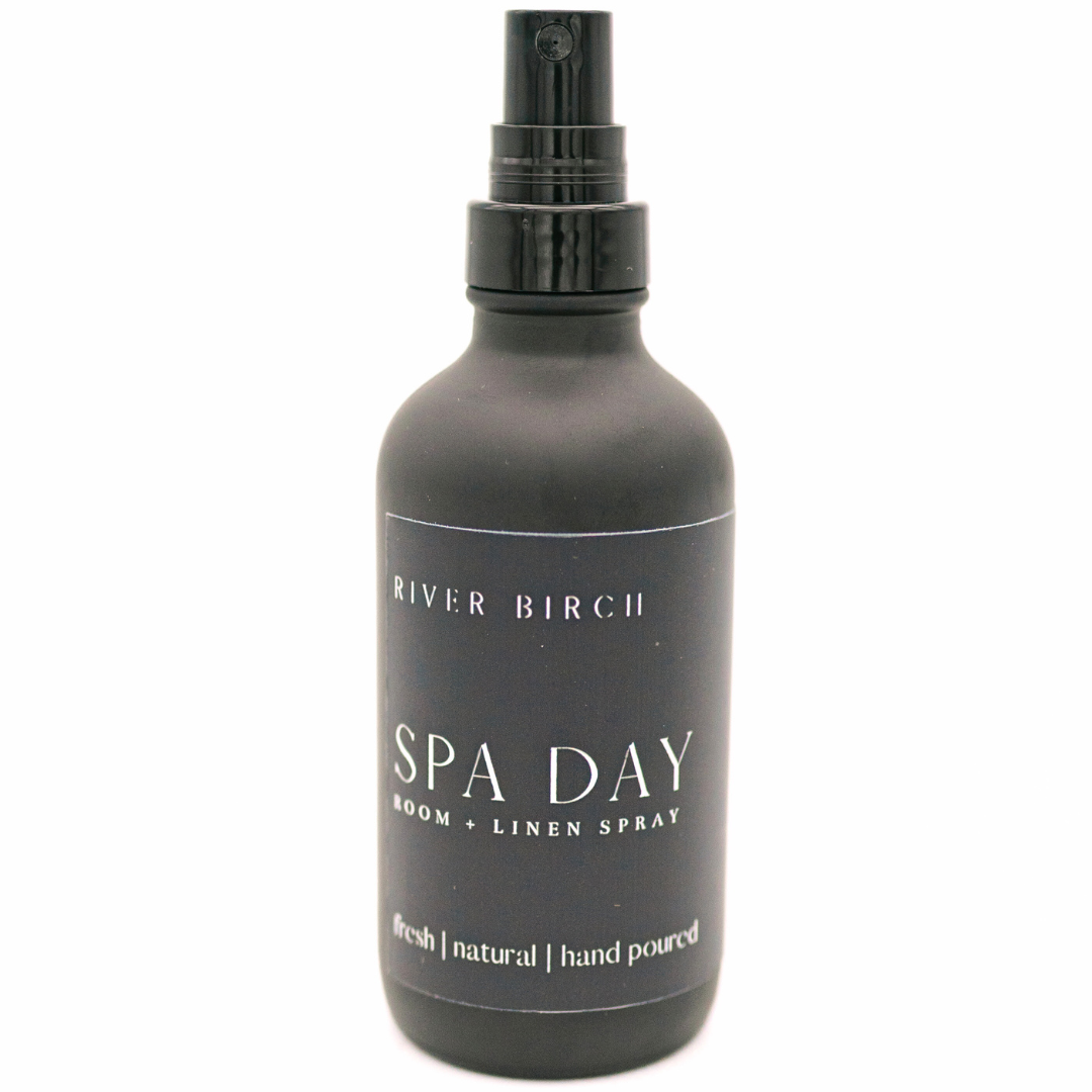 Spa Day - 4 oz Black Glass Room + Linen Spray