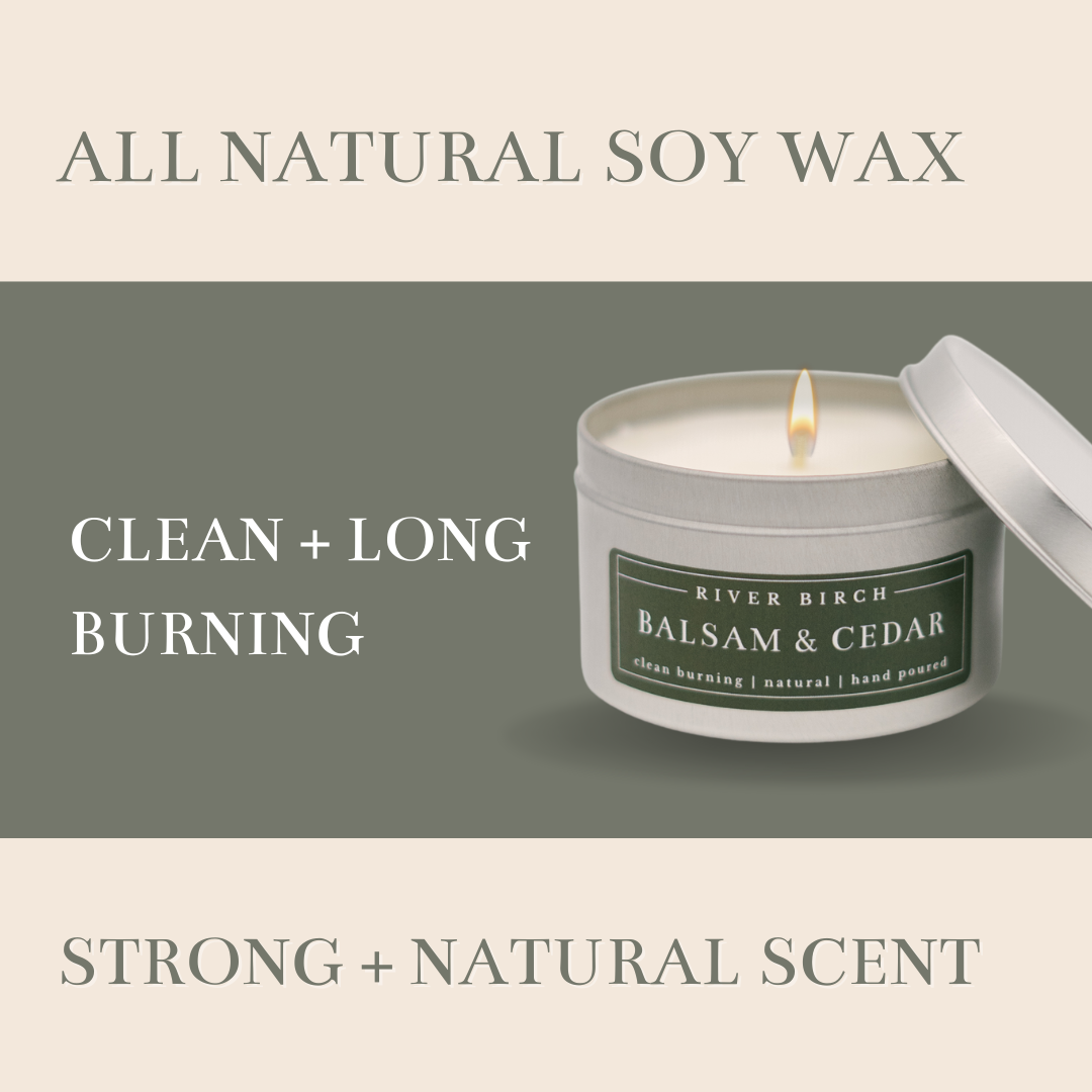 Scented Natural Soy Memorial Candle Tin