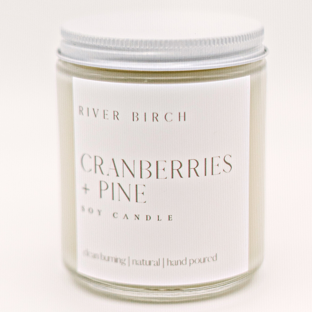 Cranberries + Pine - Clear Jar