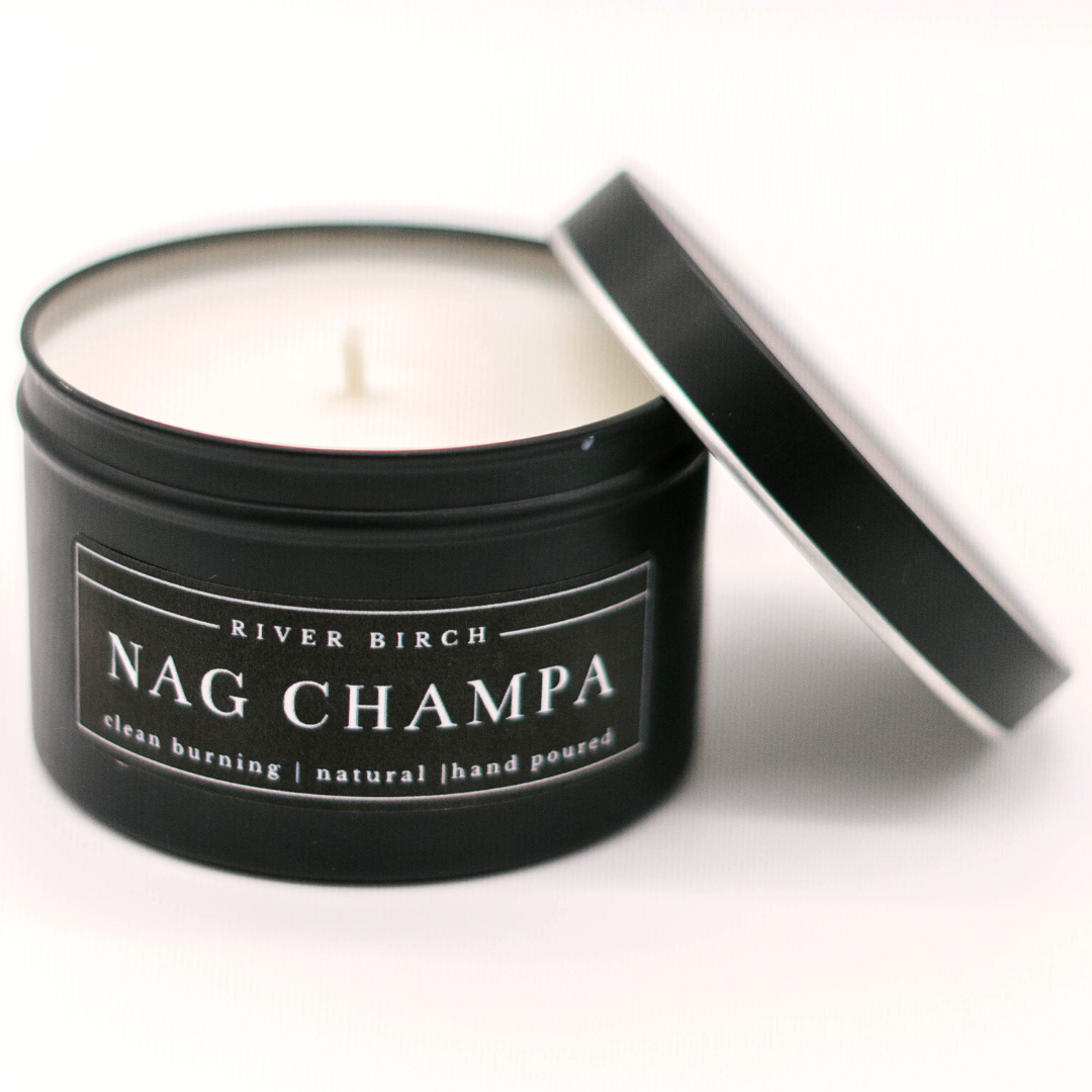 Nag Champa Scented Soy Candle, Indian Incense Fragrance