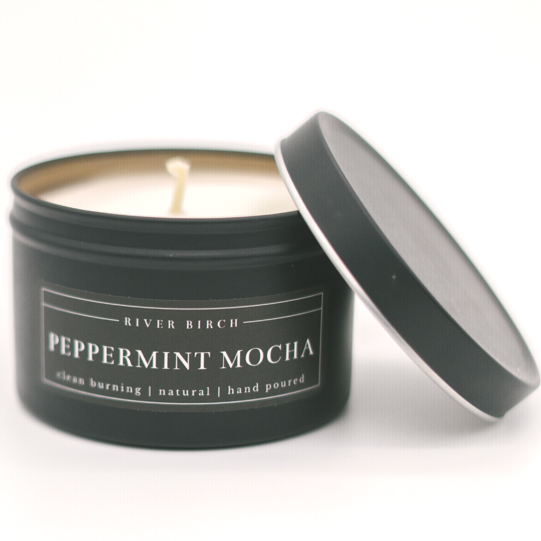 Peppermint Mocha - 8oz Black Tin