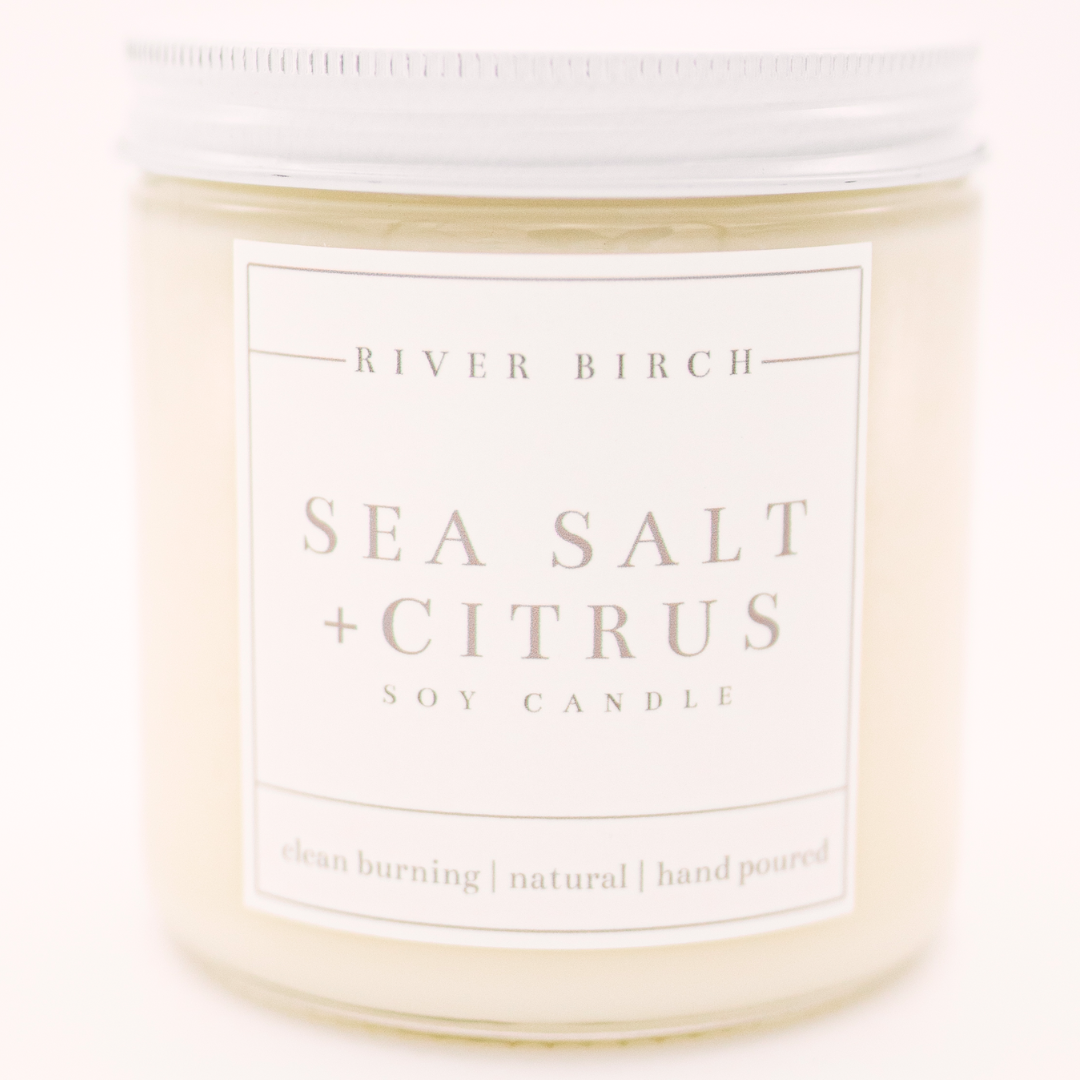 Sea Salt + Citrus - 16 oz Clear Jar