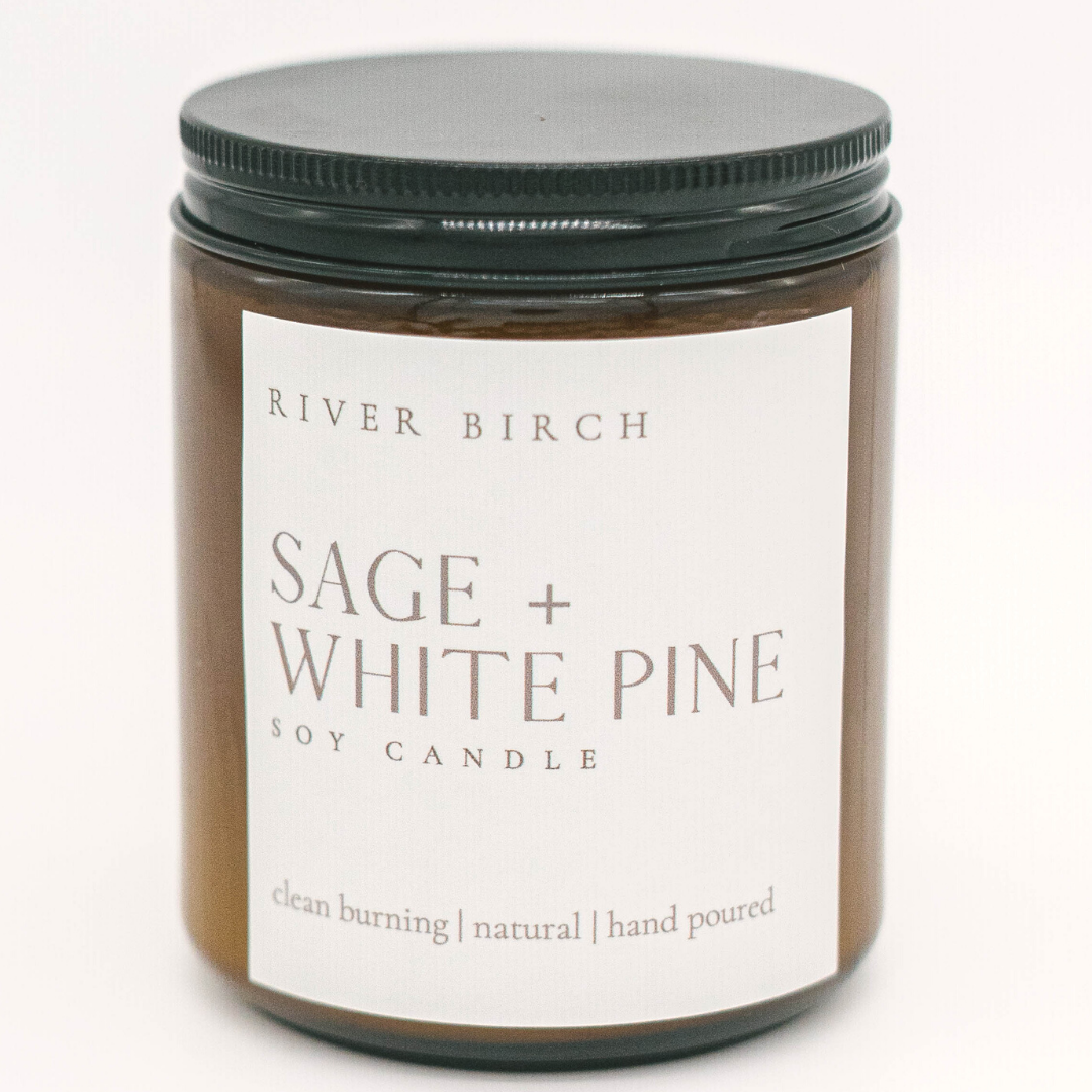 Sage + White Pine - Amber Jar
