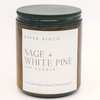 Sage + White Pine - Amber Jar