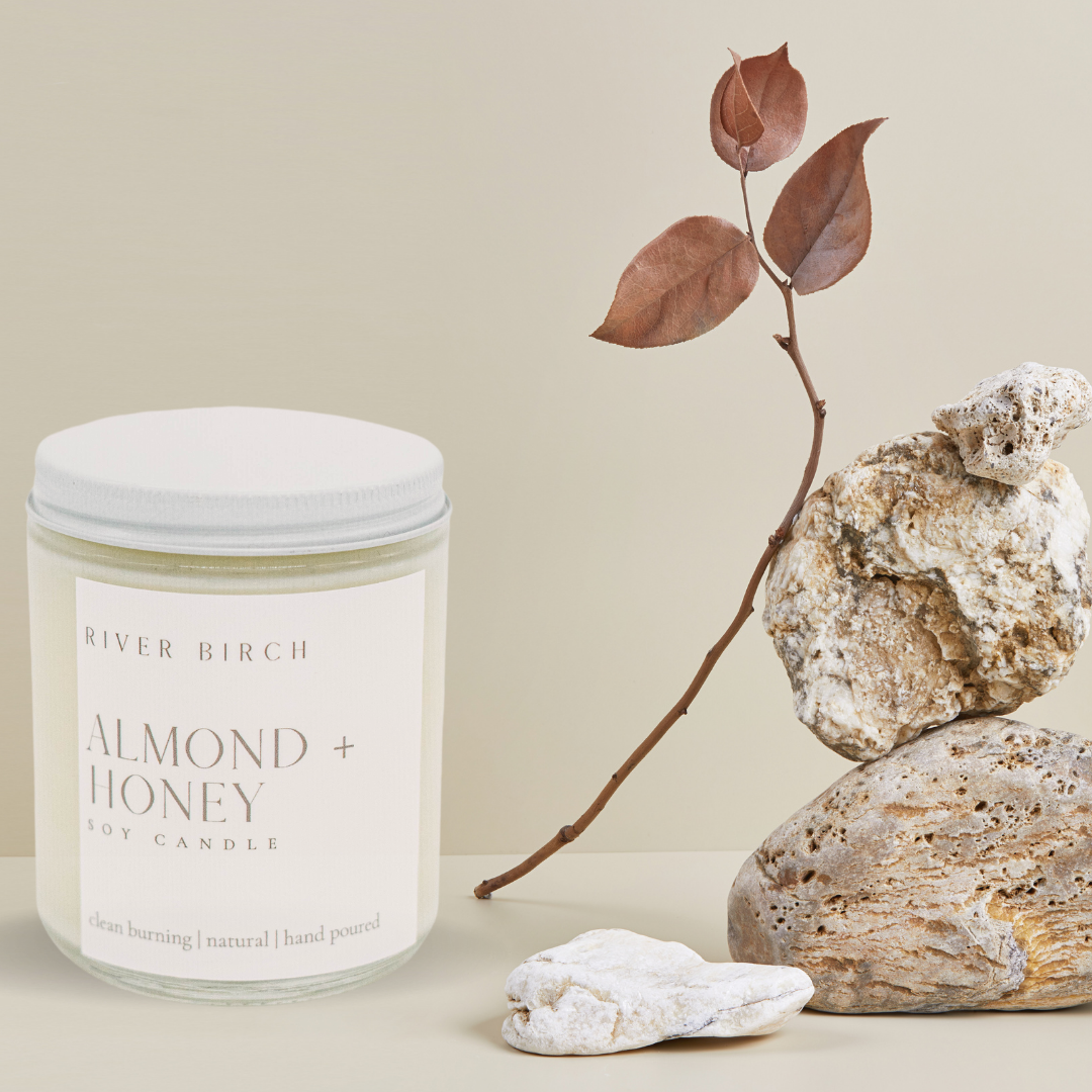 Almond + Honey - Clear Jar