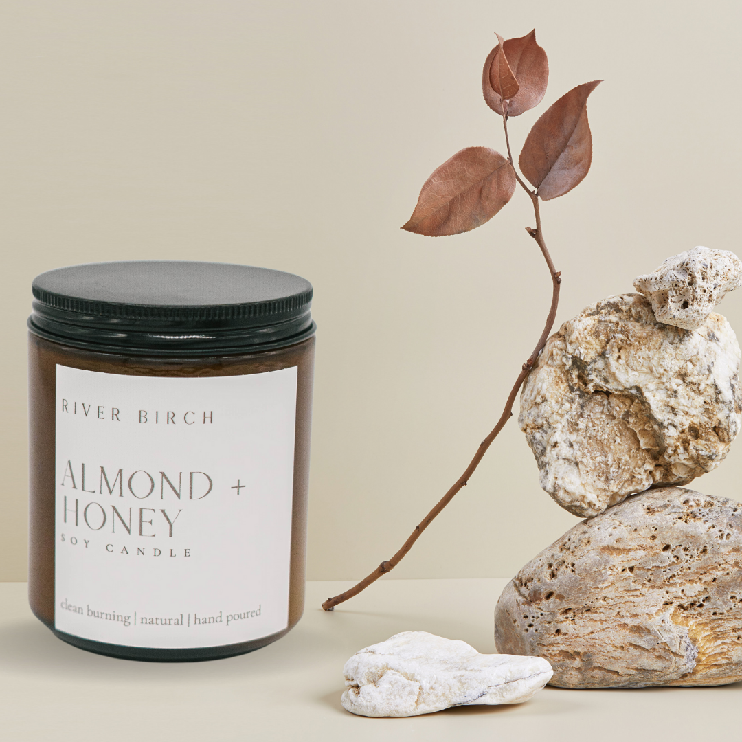 Almond + Honey - Amber Jar