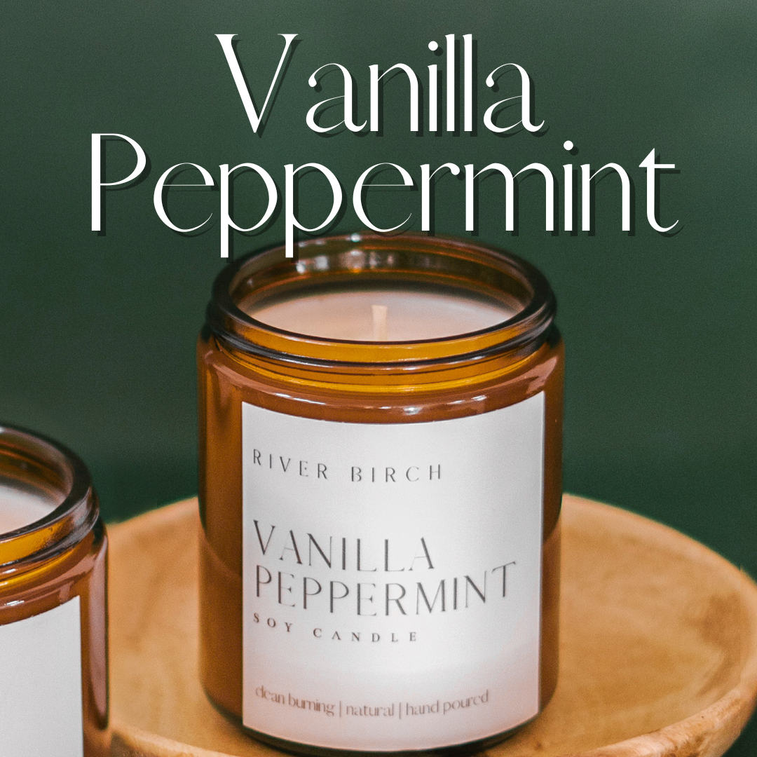 Vanilla Peppermint - Amber Jar