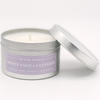 White Sage Lavender - 8oz Silver Tin with Colored Label